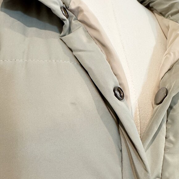 NWT Hem & Thread REVERSIBLE On The Flip Side Snap Front Puffer Jacket NEW Medium - Picture 8 of 12